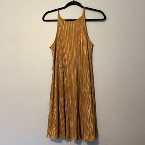 Metallic Gold Boutique Dress